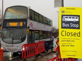 Two Salford bus stops closed indefinitely as road improvements continue