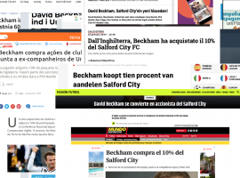 David Beckham thrusts Salford City into global spotlight