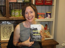 Selina Todd with a copy of her new book