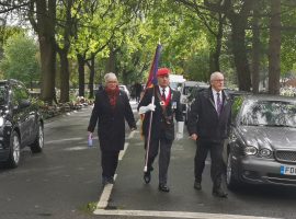 Funeral for 100 year old Veteran Oswald Dixon