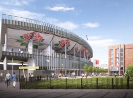 New Stand Emirates Old Trafford. Press release from Lancashire Cricket