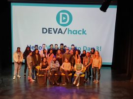 Students and mentors at the DEVAhack workshop