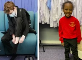 Emmaus Salford's uniform sharing scheme has officially launched. Image Credit: Emmaus Salford