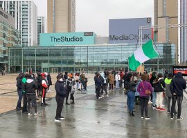 Nigeria Student Society (NSS) assembled at the BBC