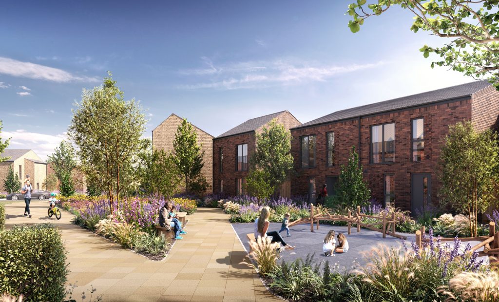 New Castle Irwell Homes which could benefit from the Green Homes Grant in Salford. Photo credit: https://salboy.co.uk/