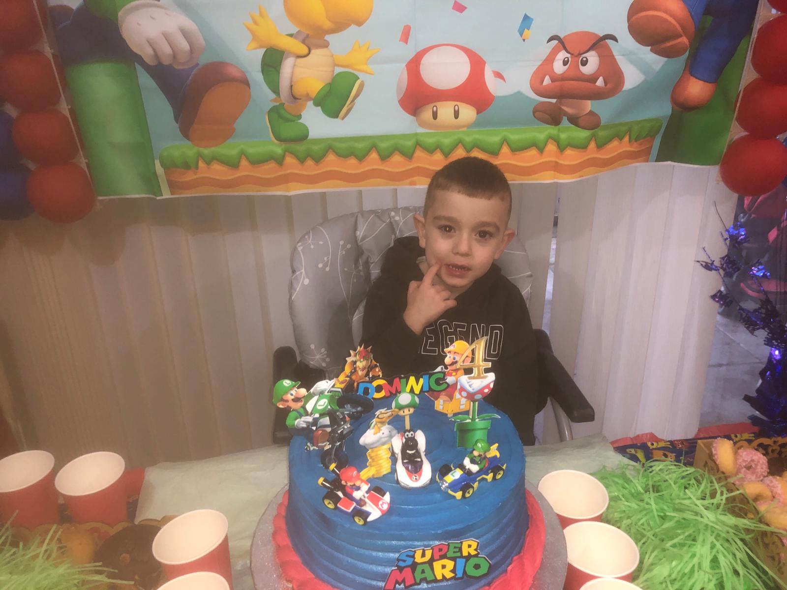 Dominic birthday, help disabled boy walk