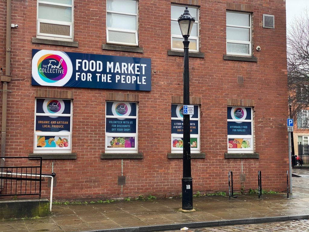Salford non-profit food market, The Food Collective.