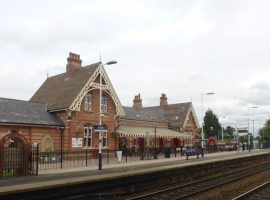 Irlam railway station. © Copyright Robert Eva and licensed for reuse under this Creative Commons Licence.