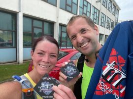 “We are petrified, emotional but so excited at the same time” – Salford couple to run Manchester Marathon in memory of friend Steven Keigher
