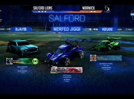 Salford Lions secure victory against Warwick in the NSE winter split 2021/22 championship playoffs to clinch their place in the upper bracket finals against Portsmouth Paladins. Image credit: Screenshot from Twitch stream: NSE Playoffs | Community Broadcast | Keele A vs UWE Sea Stags BLK, (01:57:04). Link: https://www.twitch.tv/videos/1220290697.