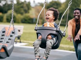 Mother and toddler spending time in the playground, Picture from Adoption Agency Adoption Counts
