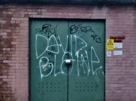 Many graffiti tags, such as this found on Langworthy Road, can be found increasingly around Salford. Credit: William Hallows