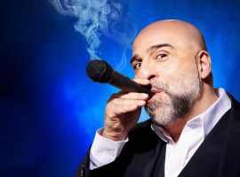 Omid Djalili promotional image. Captured by Annie Dixon from The Lowry's website.