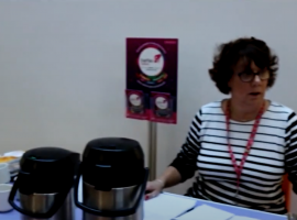 BetterOff Salford's coffee and chat sessions taking place at Irlam library. Image credit - Screenshot from YouTube video. Link: https://www.youtube.com/watch?v=FlS03Owz6Gc