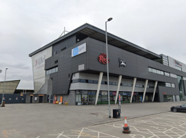 The AJ Bell Stadium, home of Salford Red Devils and Sale Sharks - image from Google Maps street view.