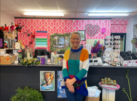 Emma Harwood, business owner and designer of Bunch floral designs.