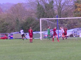 Salford City Lionesses goal highlights screenshot from Twitter video