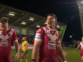 Shane Wright scored the decisive try in the win against Castleford. Credit: Super League YouTube