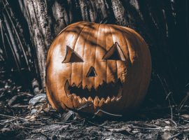 Image of a pumpkin outside - via Pexels