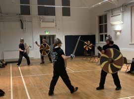 Combat training for Ydalir Vikings. Image taken by Lewis Gray