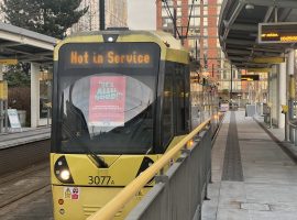 MediaCity tram used as a safe space for ‘Time to Talk Day’