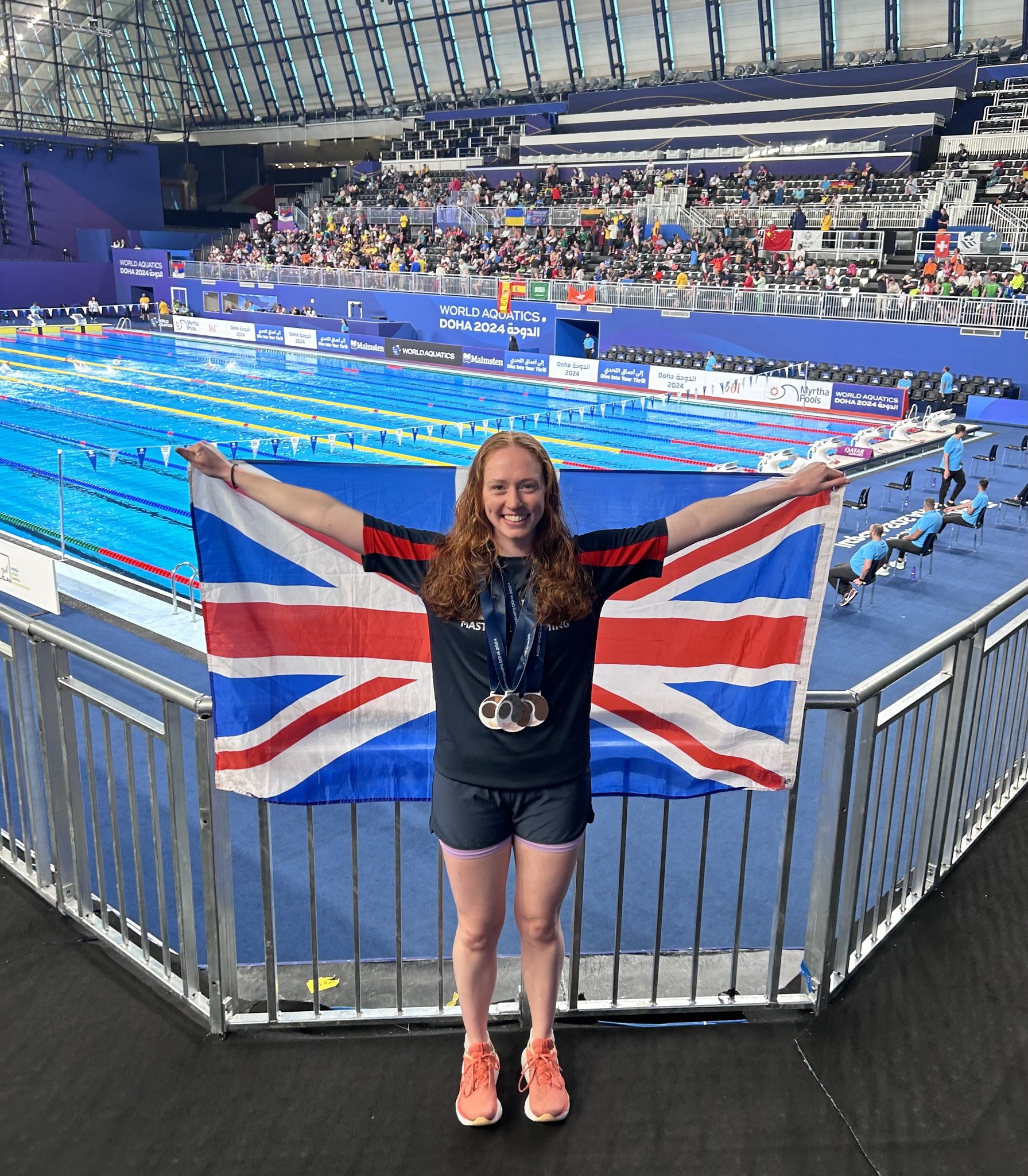 Salford doctor picked up four medals at the World Aquatics in Qatar