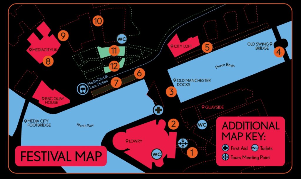 Map of Lightwaves 2025, via The Lowry