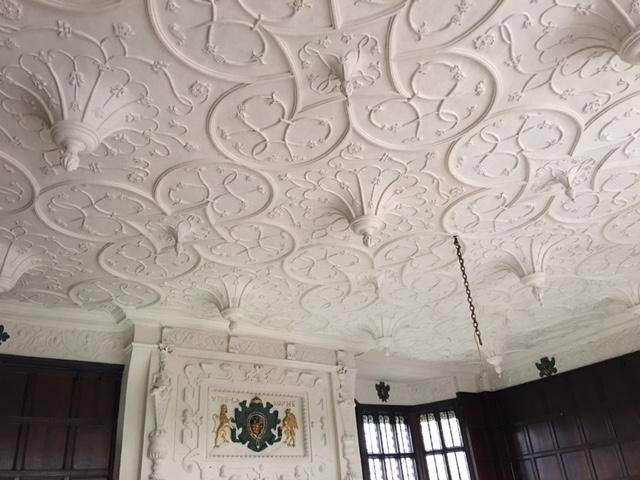Work on the ceiling has been completed by Hirst Conservation