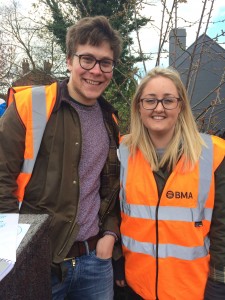 Junior doctors Chris Roberts and Naomi Mcilvenny