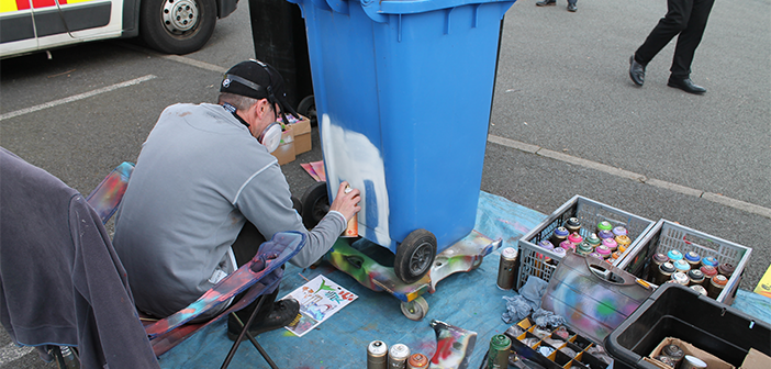 JME goes to work on Vivenne's bin