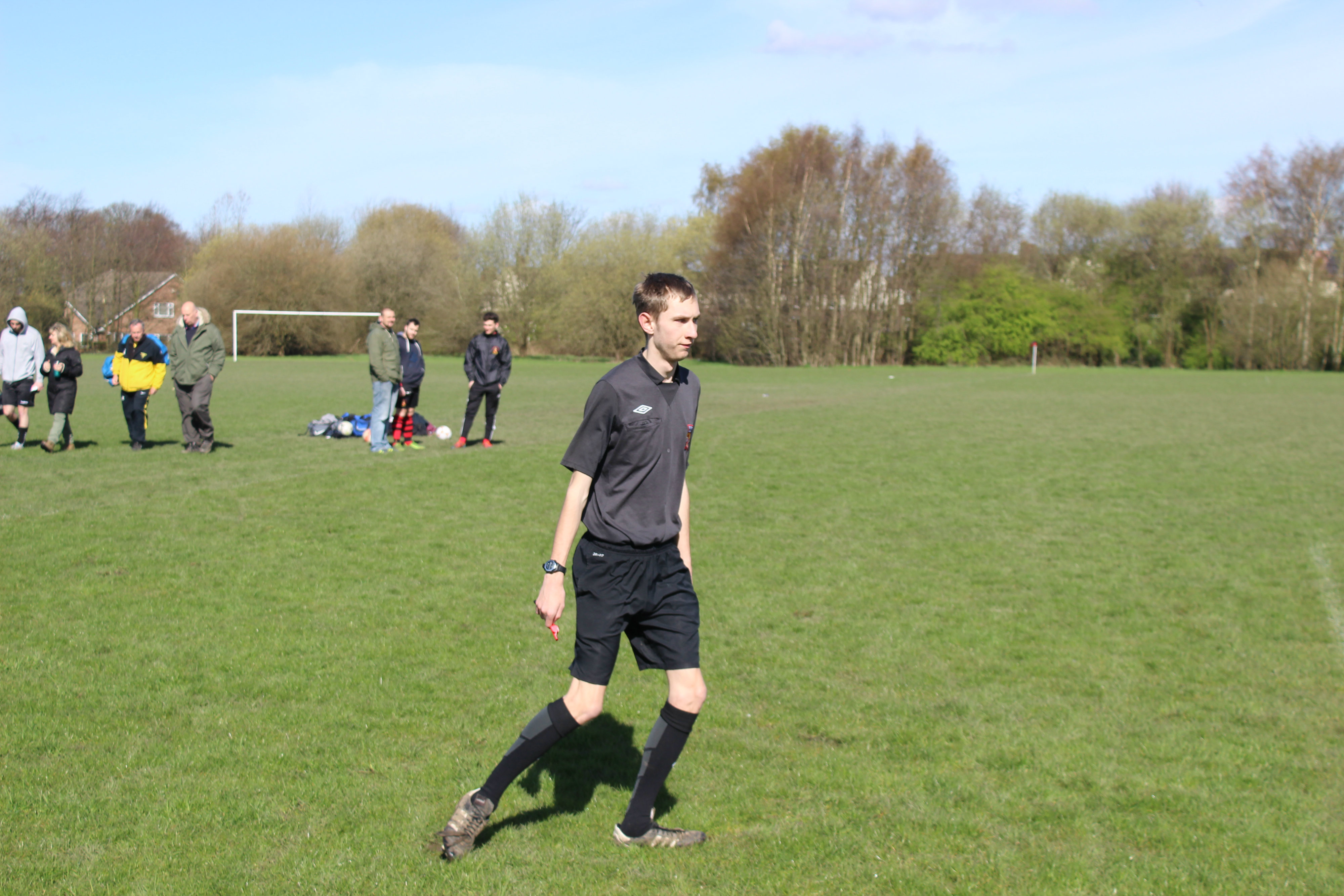 Alex Byrom in action in an open age game