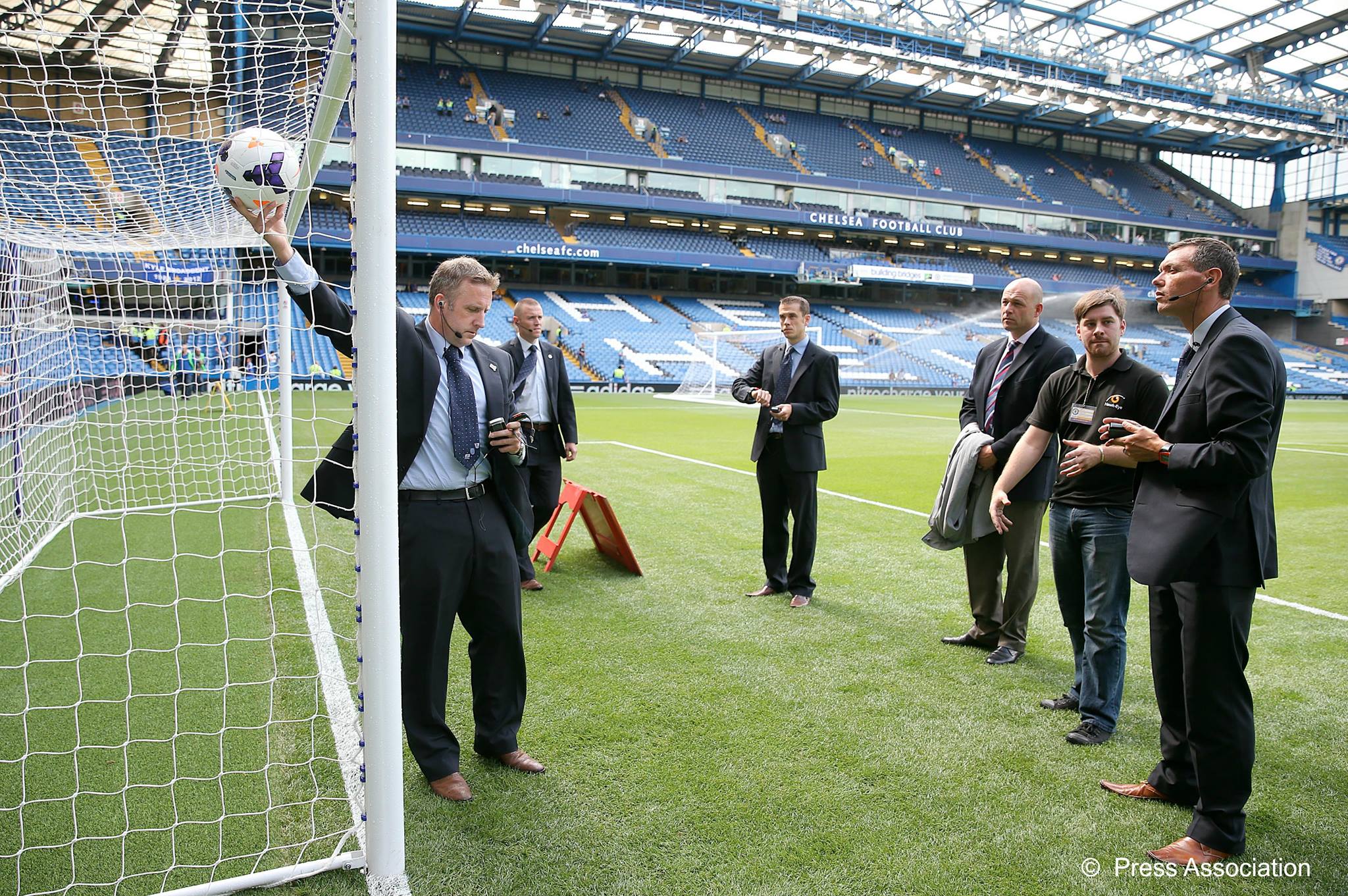 Jon Moss tests goalline technology