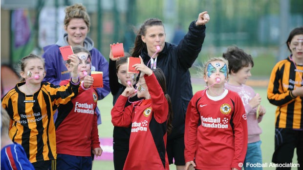 Lucy Oliver at Suffolk FA Women's Recruitment Event