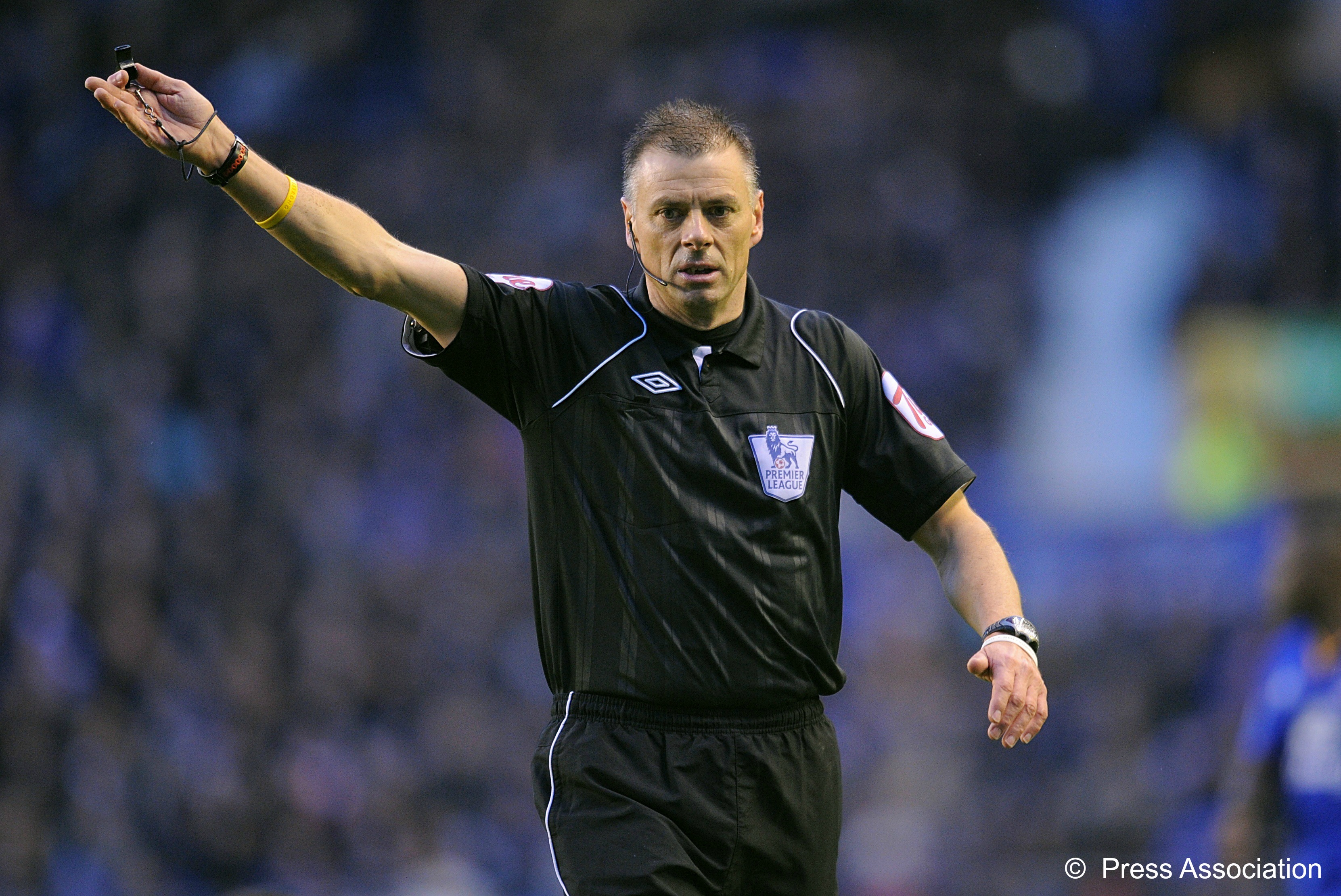 Mark Halsey in Premier League action