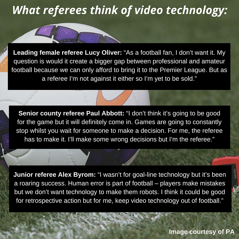 What referees think of video technology