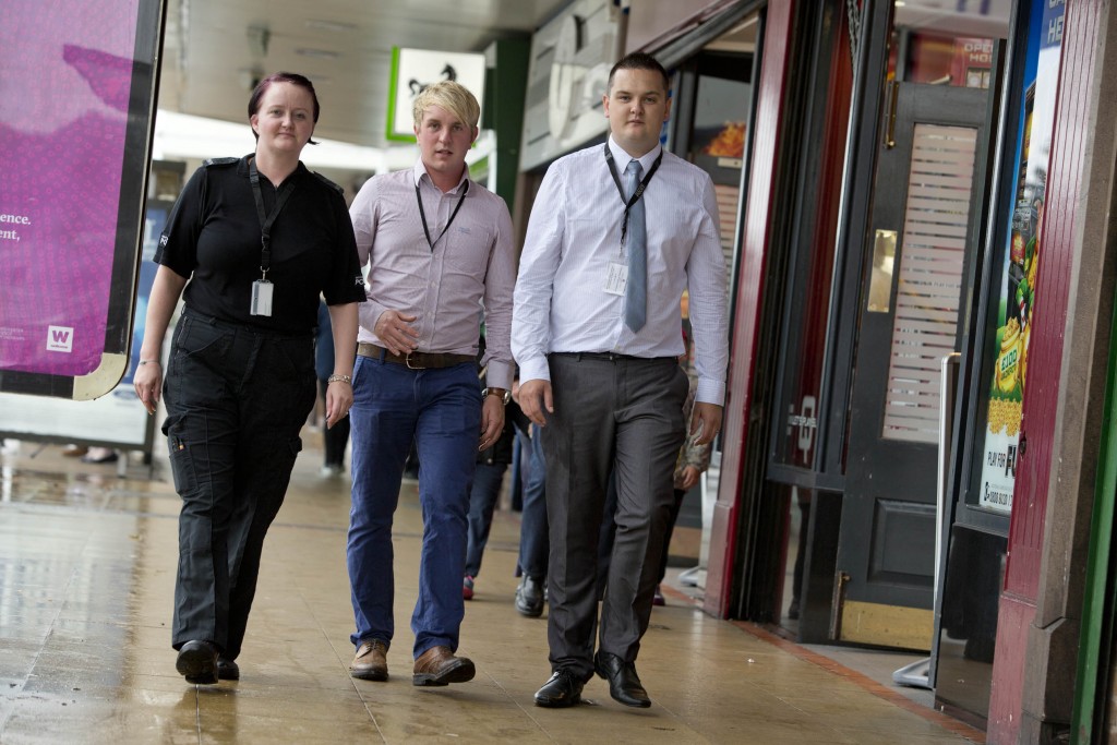 From left to right: PC Jenny Edwards, Dan Marshall, and Chris Hatton