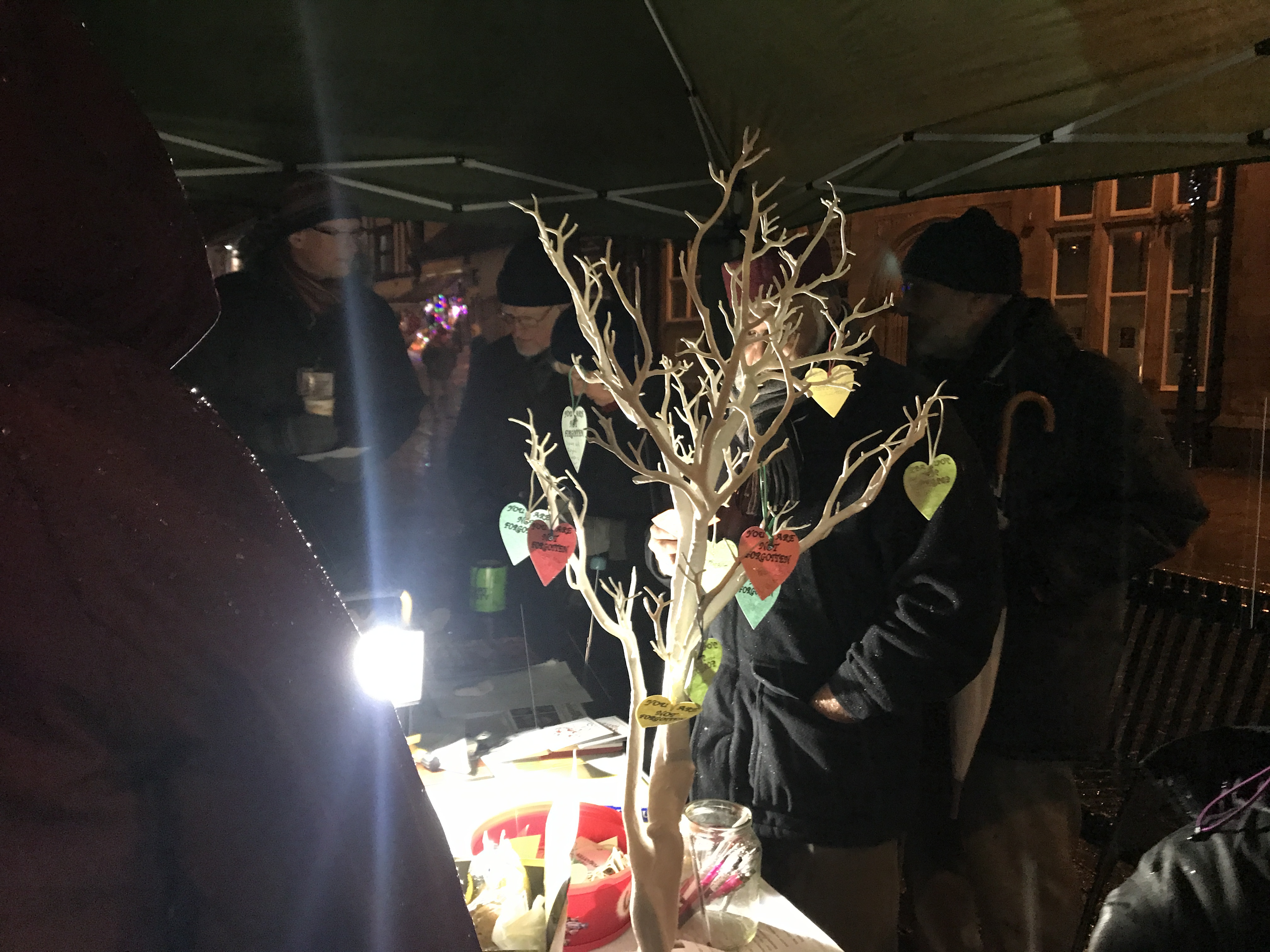 Solidarity tree at Candlelight Vigil
