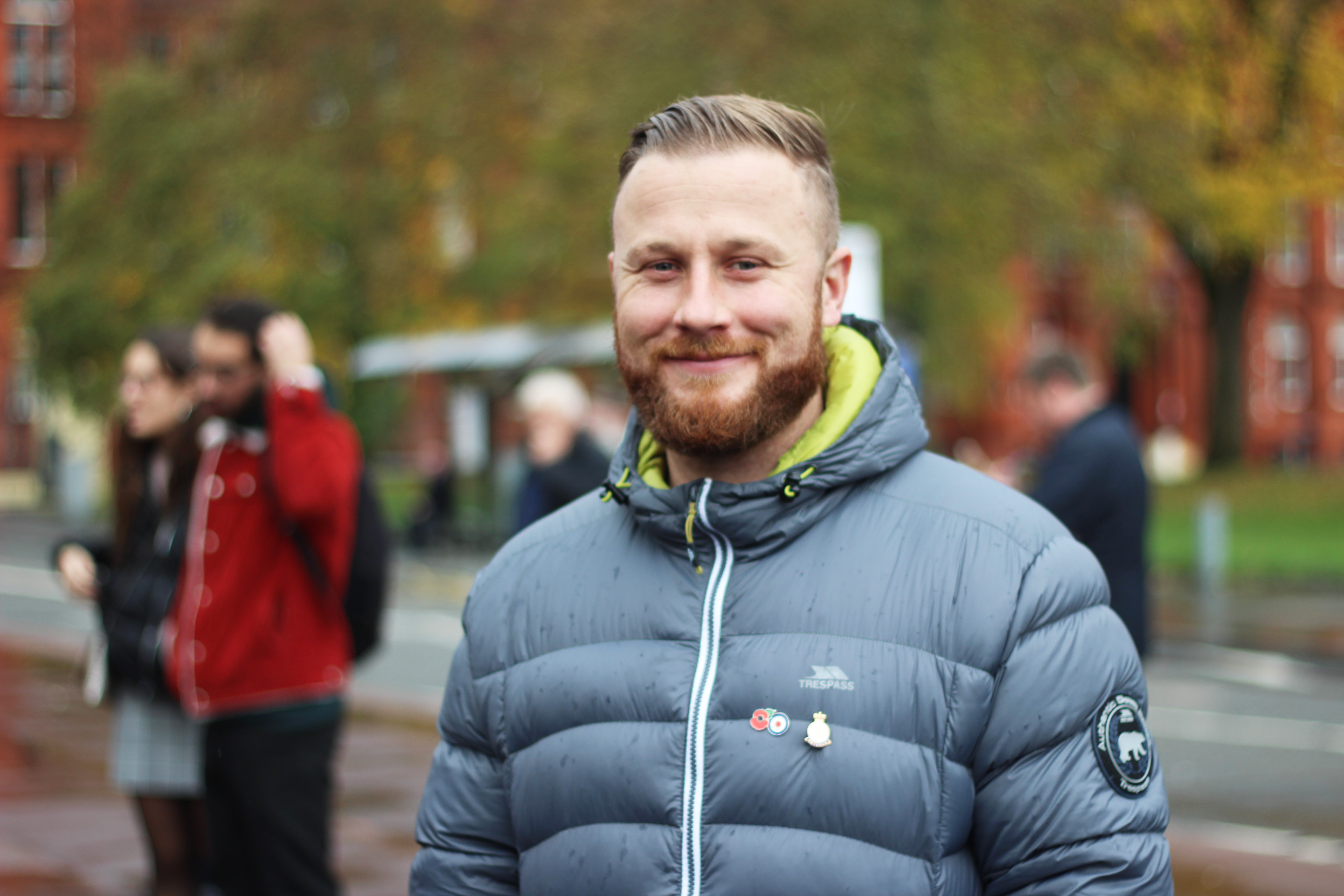 Stuart Wilkinson at Remembrance Day – Image: Kelly Nguyen