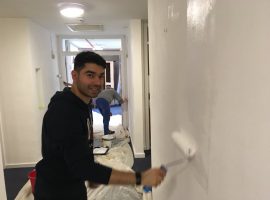 Kellogg's staff help transform Emmaus Charity communal area