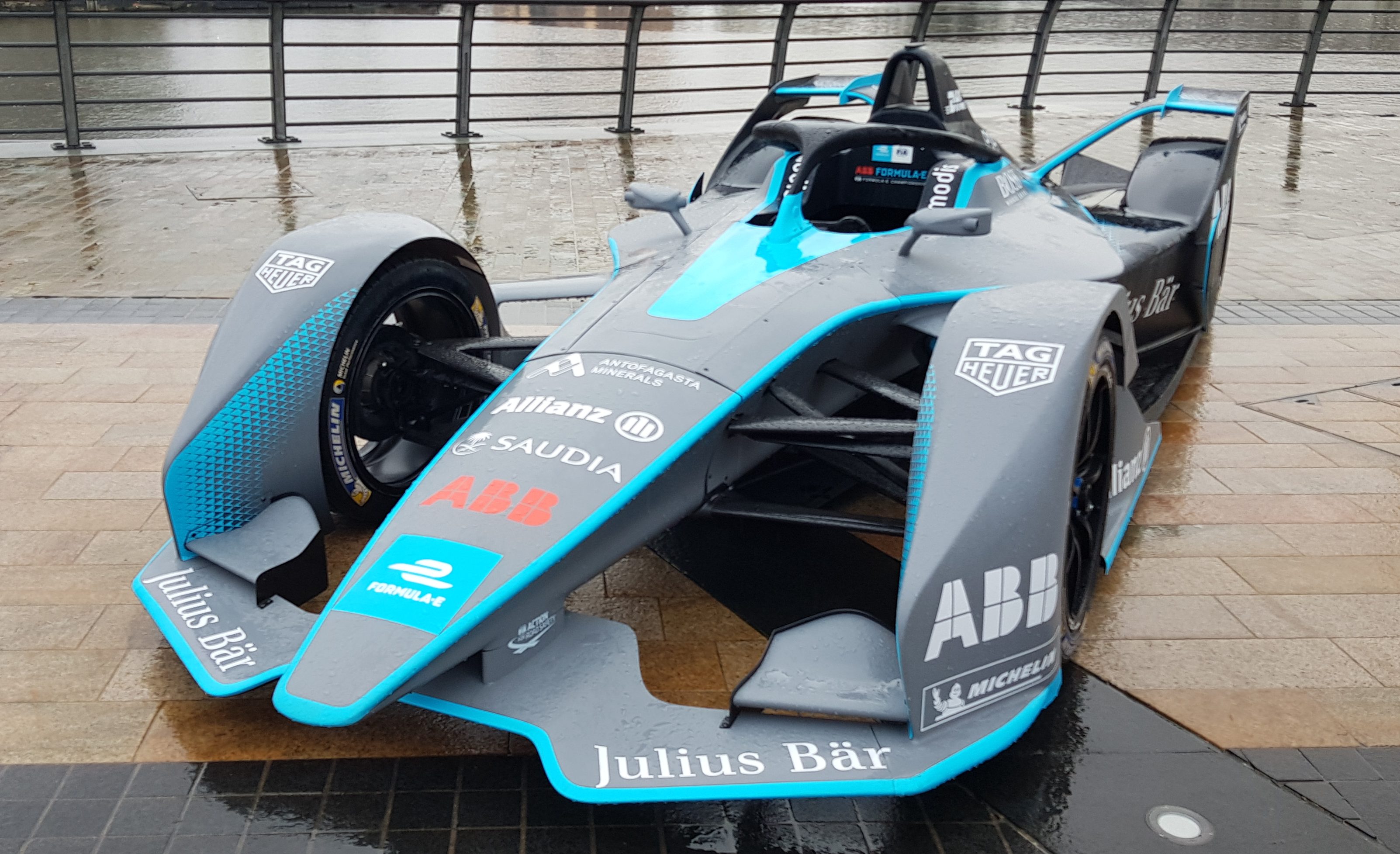 Gen2 Formula E car ahead of the 2018 season