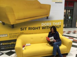 The #SittingRightWithYou campaign comes to Salford Precinct