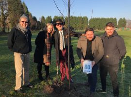 ‘Unsung’ Salford hero plants tree at Monton Sport Club to mark Manchester Airport anniversary