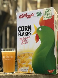 Cornflake beer Throw Away IPA. Image credit: Kellogg's UK