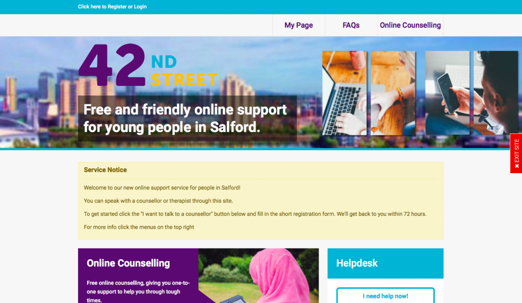 42nd Street - Online counselling service