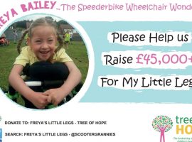 Help local little girl reach her target for life changing physiotherapy