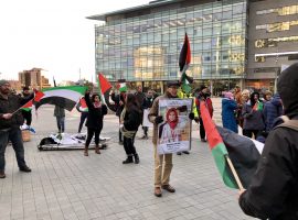 Protestors clash in Media City over Israeli hosting of Eurovision 2019