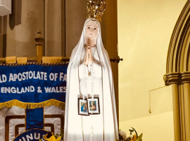 Our Lady of Fátima statue visits Salford Cathedral