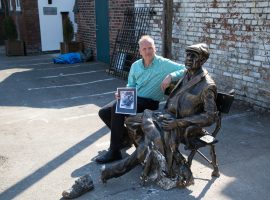 Hamilton Davies Trust crowdfunding to save Man on the Bench sculpture