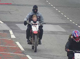 Police appeal for information after masked biker puts child at risk