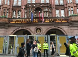 Salford activist joins climate change and austerity talks at Conservative Party Conference protest